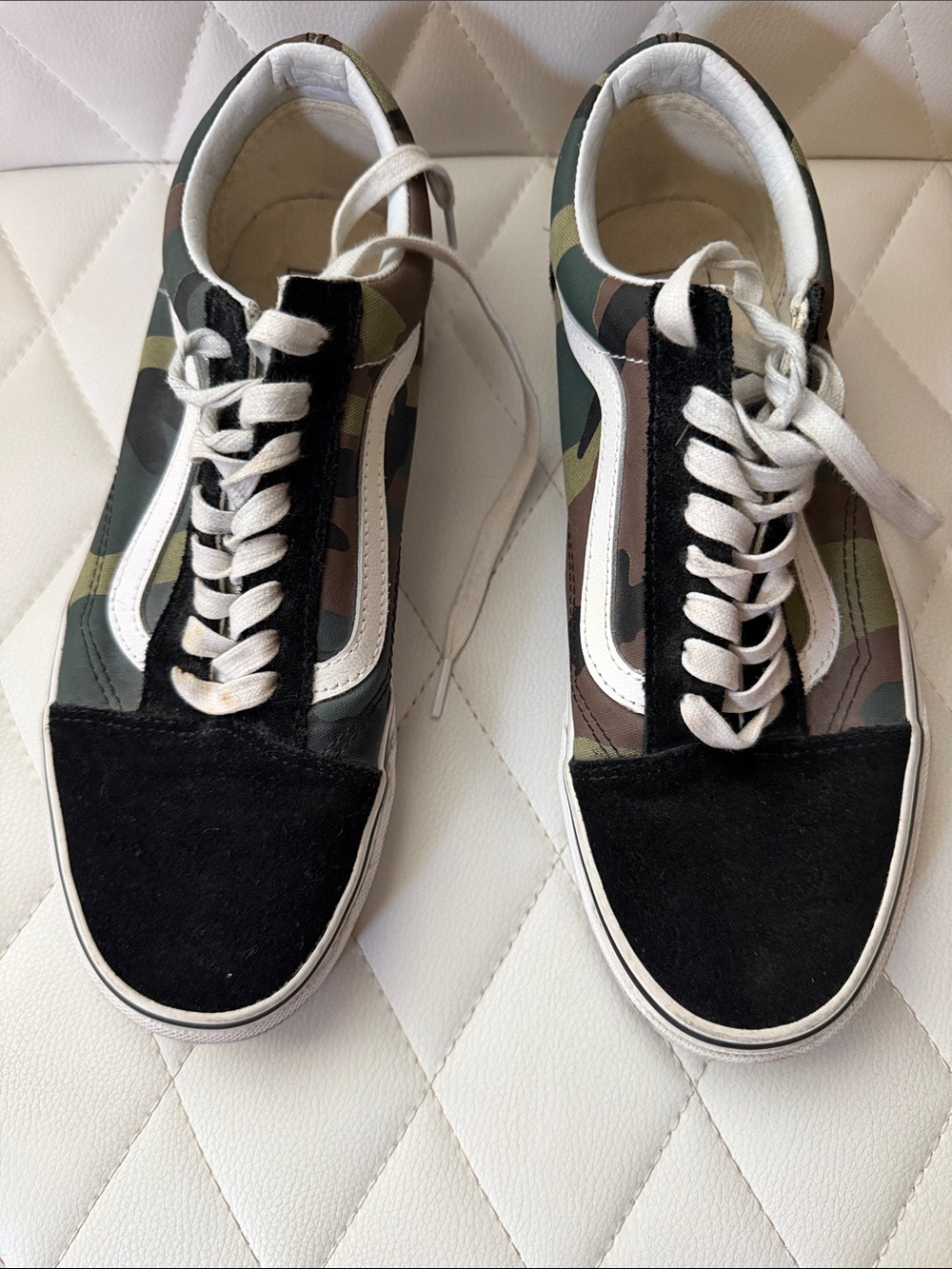 Vans Camo Low-Top Sneakers in Black, Green, Brown